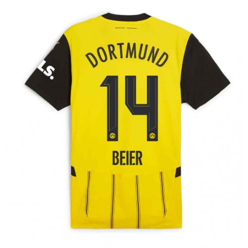 Borussia Dortmund Maximilian Beier #14 Domaci Dres 2024-25 Kratak Rukav